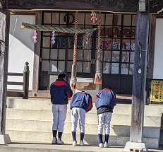 練習始め（令和４年１月９日）
